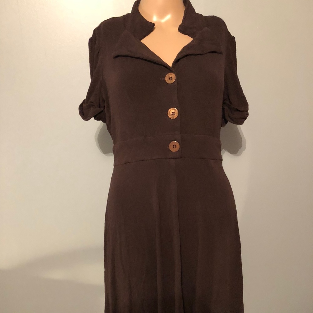 Karen Alexander Women's Brown Mid-Rise Dress